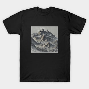 Mountain Since Vintage Retro Rock Wood Fauna T-Shirt